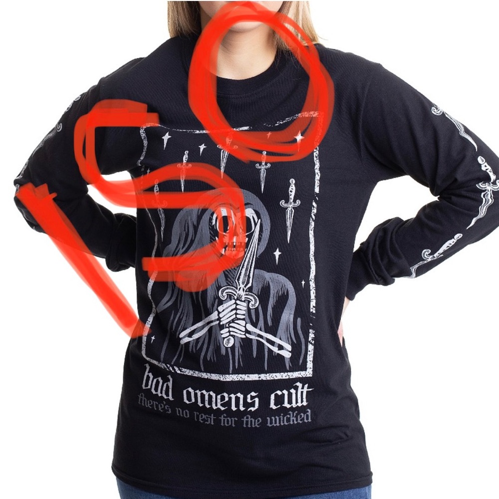 ISO bad omens long sleeve